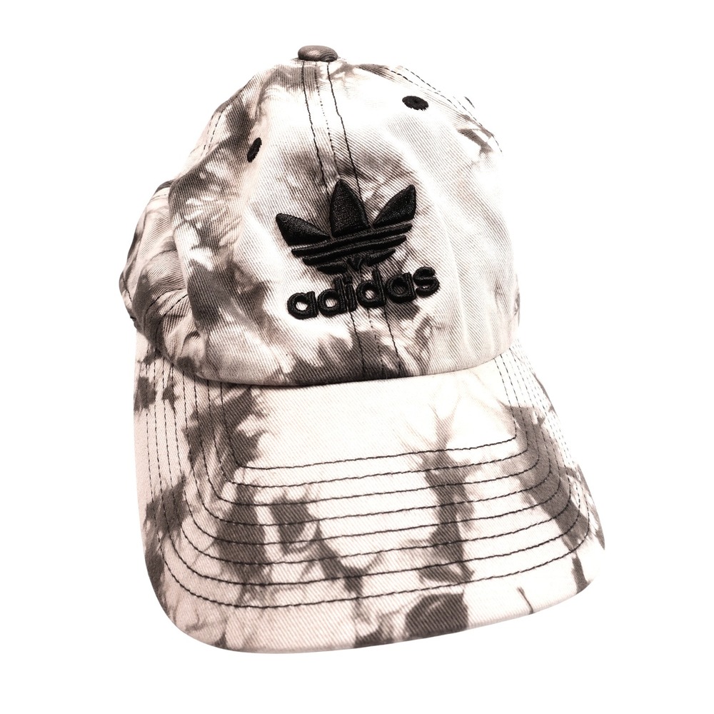Adidas Tie Dye Camo Hat Adjustable Strapback Trefoil Logo Baseball Cap